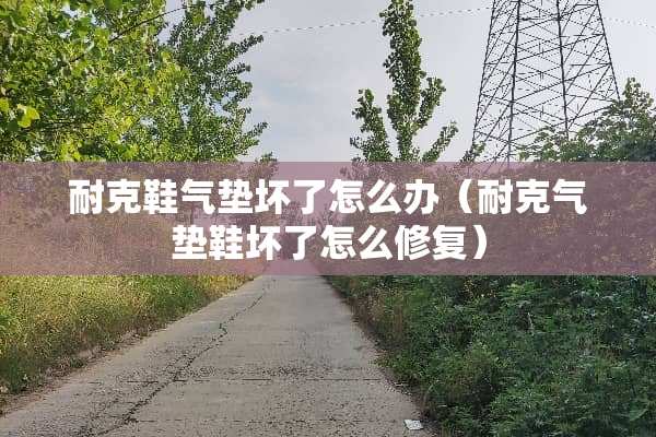 耐克鞋气垫坏了怎么办（耐克气垫鞋坏了怎么修复）