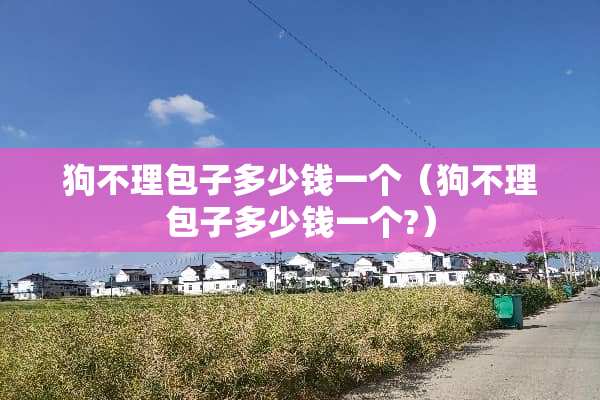 狗不理包子多少钱一个（狗不理包子多少钱一个?）