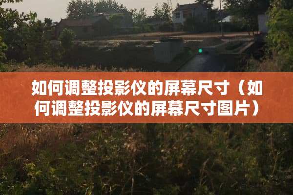 如何调整投影仪的屏幕尺寸（如何调整投影仪的屏幕尺寸图片）