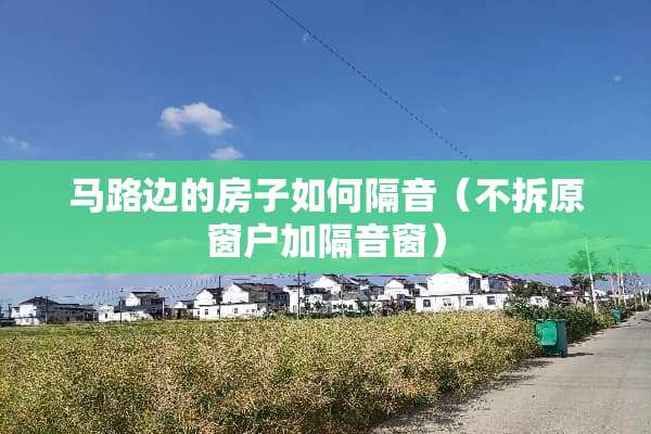 马路边的房子如何隔音（不拆原窗户加隔音窗）