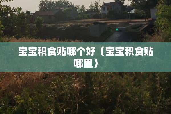 宝宝积食贴哪个好（宝宝积食贴哪里）