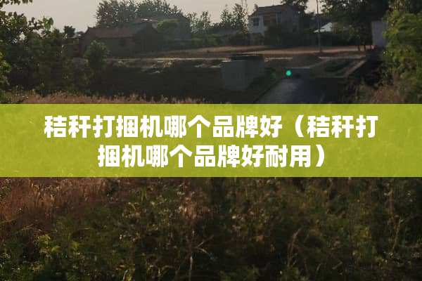 秸秆打捆机哪个品牌好（秸秆打捆机哪个品牌好耐用）