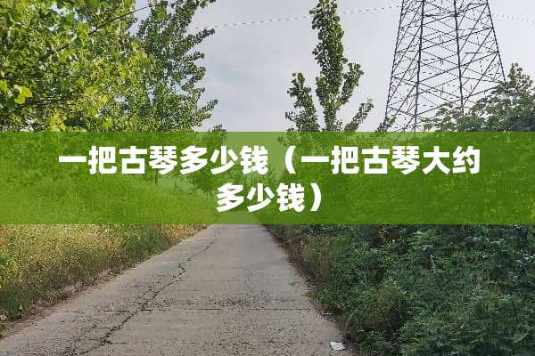 一把古琴多少钱（一把古琴大约多少钱）
