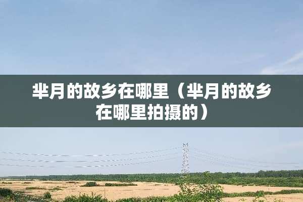 芈月的故乡在哪里（芈月的故乡在哪里拍摄的）