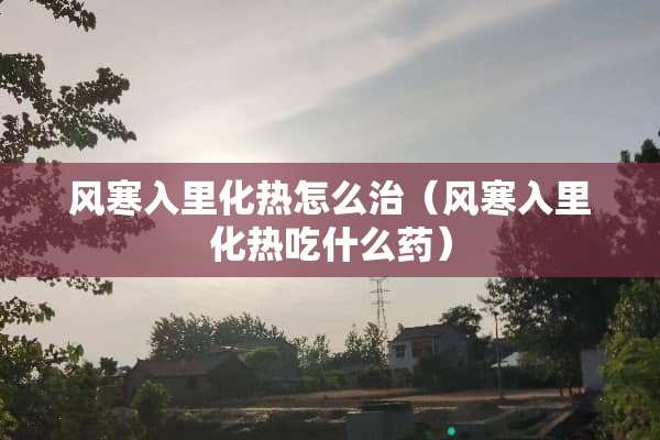 风寒入里化热怎么治（风寒入里化热吃什么药）