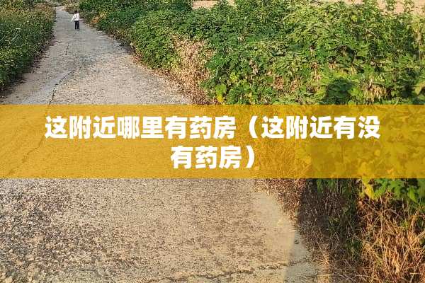 这附近哪里有药房（这附近有没有药房）