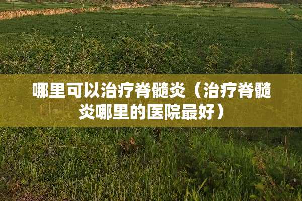 哪里可以治疗脊髓炎（治疗脊髓炎哪里的医院最好）