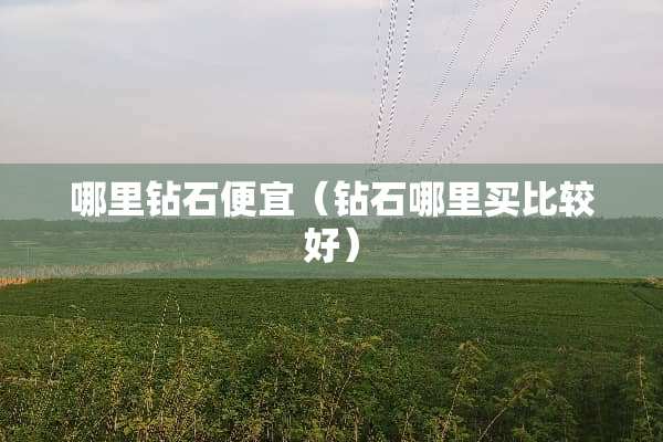 哪里钻石便宜（钻石哪里买比较好）