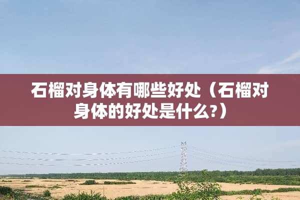 石榴对身体有哪些好处（石榴对身体的好处是什么?）