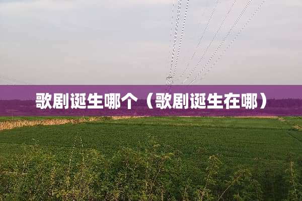 歌剧诞生哪个（歌剧诞生在哪）
