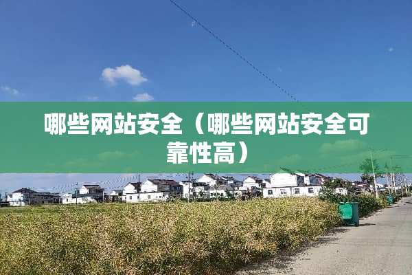 哪些网站安全（哪些网站安全可靠性高）