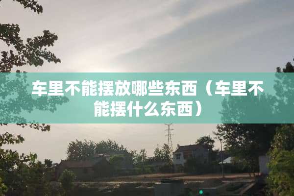 车里不能摆放哪些东西（车里不能摆什么东西）