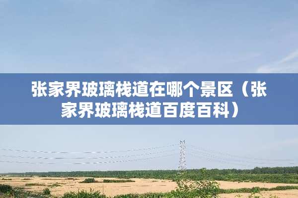 张家界玻璃栈道在哪个景区（张家界玻璃栈道百度百科）