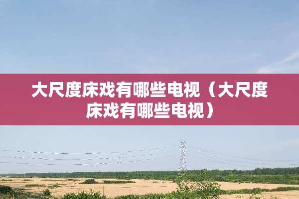 大尺度床戏有哪些电视（大尺度床戏有哪些电视）