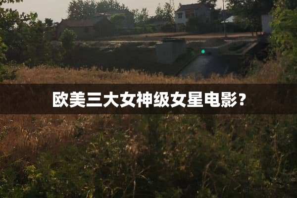 欧美三大女神级女星电影？