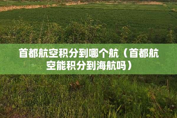 首都航空积分到哪个航（首都航空能积分到海航吗）