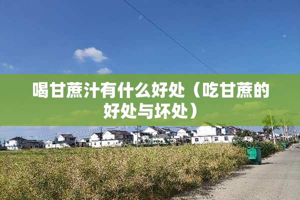 喝甘蔗汁有什么好处（吃甘蔗的好处与坏处）