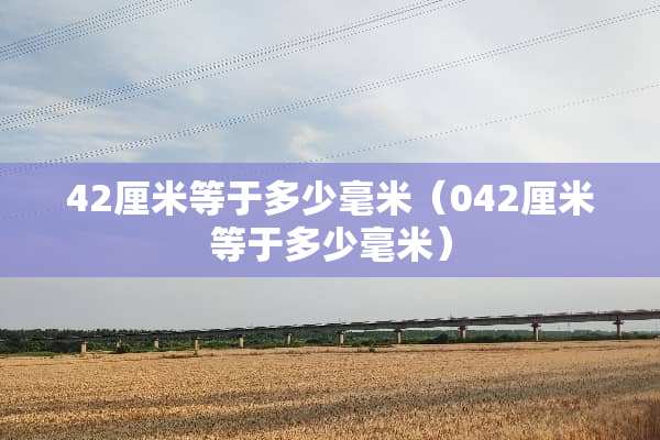 42厘米等于多少毫米（042厘米等于多少毫米）