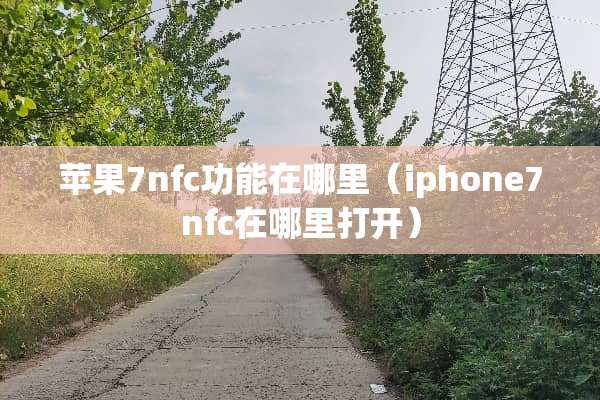 苹果7nfc功能在哪里（iphone7nfc在哪里打开）