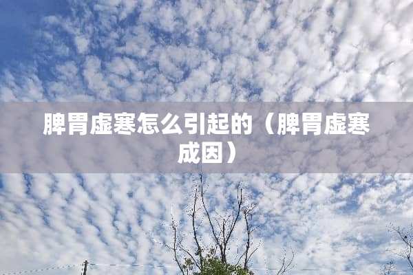 脾胃虚寒怎么引起的（脾胃虚寒成因）