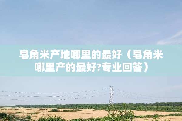 皂角米产地哪里的最好（皂角米哪里产的最好?专业回答）