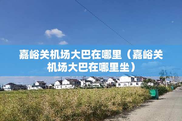 嘉峪关机场大巴在哪里（嘉峪关机场大巴在哪里坐）