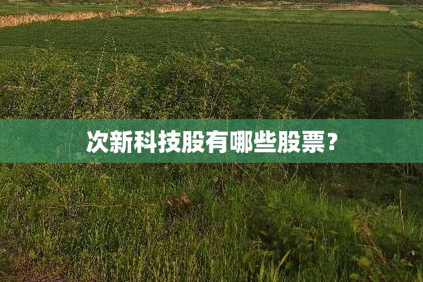 次新科技股有哪些股票？