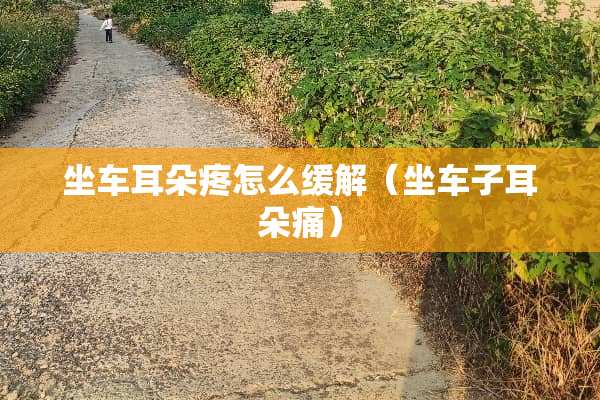 坐车耳朵疼怎么缓解（坐车子耳朵痛）