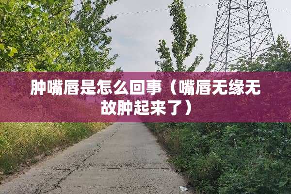 肿嘴唇是怎么回事（嘴唇无缘无故肿起来了）