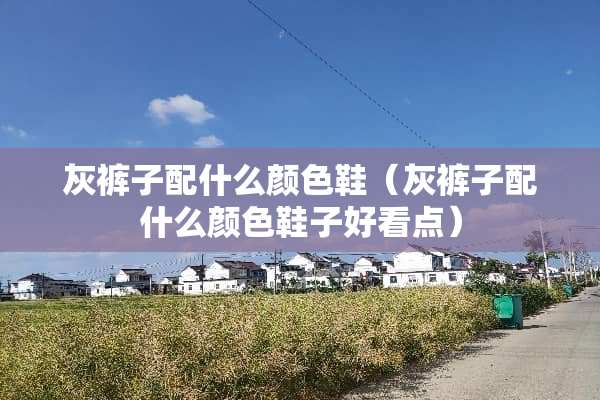 灰裤子配什么颜色鞋（灰裤子配什么颜色鞋子好看点）