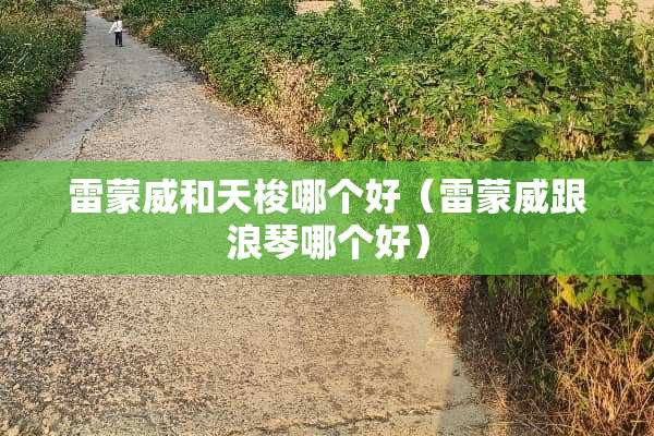 雷蒙威和天梭哪个好（雷蒙威跟浪琴哪个好）