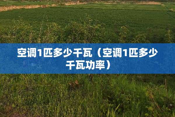 空调1匹多少千瓦（空调1匹多少千瓦功率）