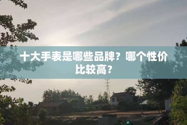 十大手表是哪些品牌？哪个性价比较高？