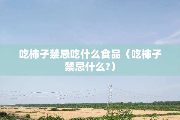 吃柿子禁忌吃什么食品（吃柿子禁忌什么?）
