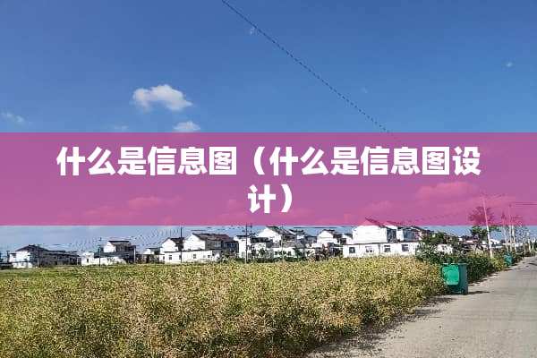 什么是信息图（什么是信息图设计）
