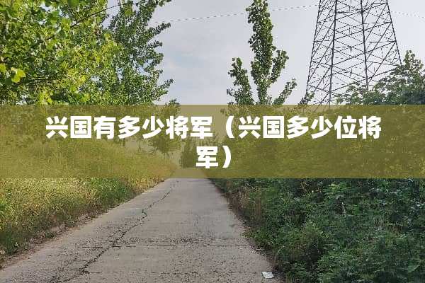 兴国有多少将军（兴国多少位将军）