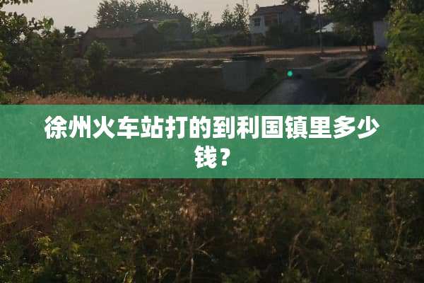 徐州火车站打的到利国镇里多少钱？
