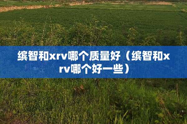 缤智和xrv哪个质量好（缤智和xrv哪个好一些）