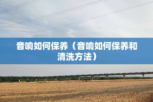 音响如何保养（音响如何保养和清洗方法）