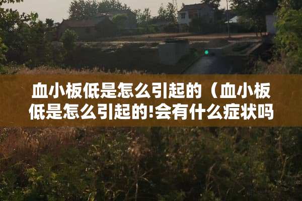 血小板低是怎么引起的（血小板低是怎么引起的!会有什么症状吗）