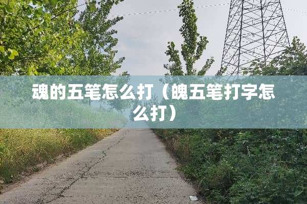 魂的五笔怎么打（魄五笔打字怎么打）