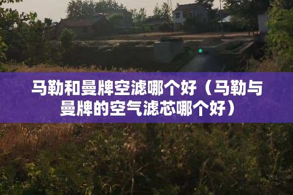 **和曼牌空滤哪个好（**与曼牌的空气滤芯哪个好）