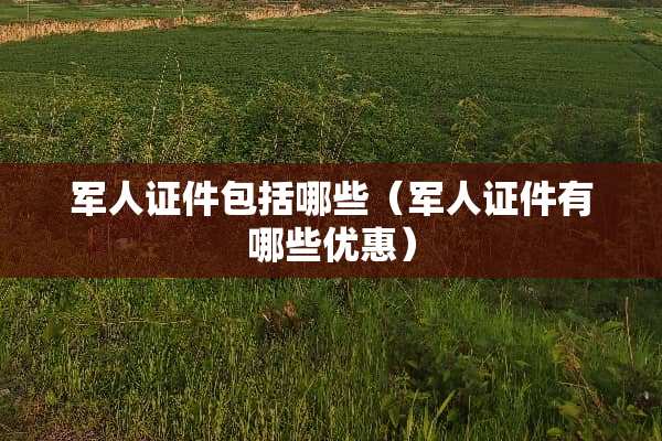 军人**包括哪些（军人**有哪些优惠）