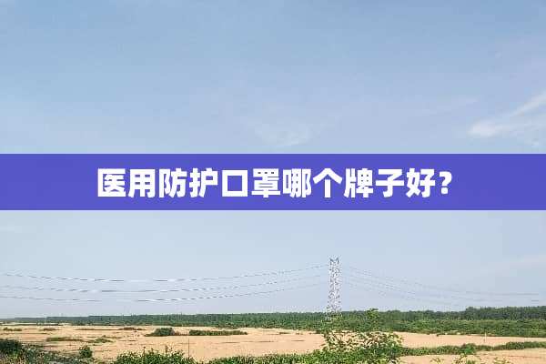医用防护口罩哪个牌子好？