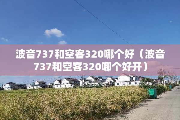 波音737和空客320哪个好（波音737和空客320哪个好开）