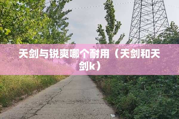 天剑与锐爽哪个耐用（天剑和天剑k）