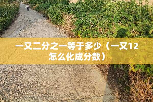 一又二分之一等于多少（一又12怎么化成分数）