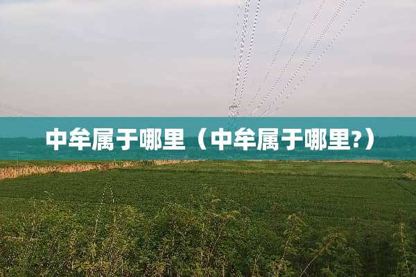 中牟属于哪里（中牟属于哪里?）