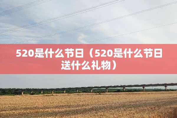 520是什么节日（520是什么节日送什么礼物）