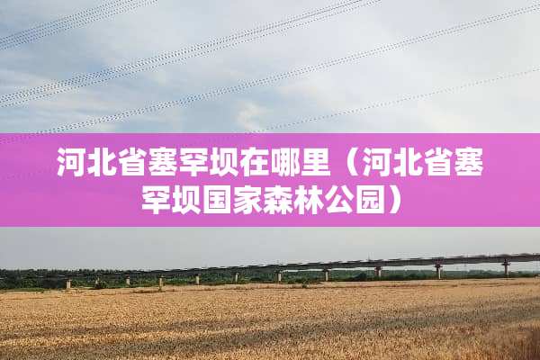 河北省塞罕坝在哪里（河北省塞罕坝国家森林公园）